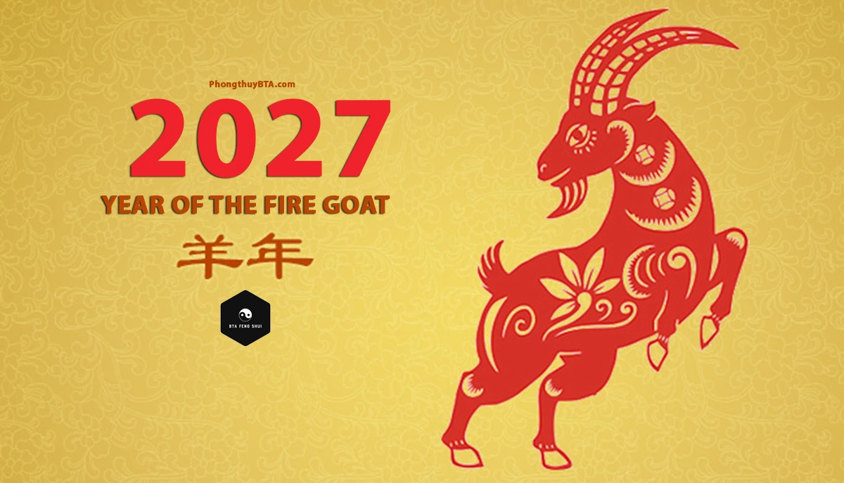 2027 Chinese Zodiac - Fire Goat