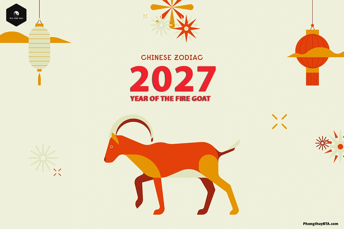 2027 Chinese Zodiac - Fire Goat