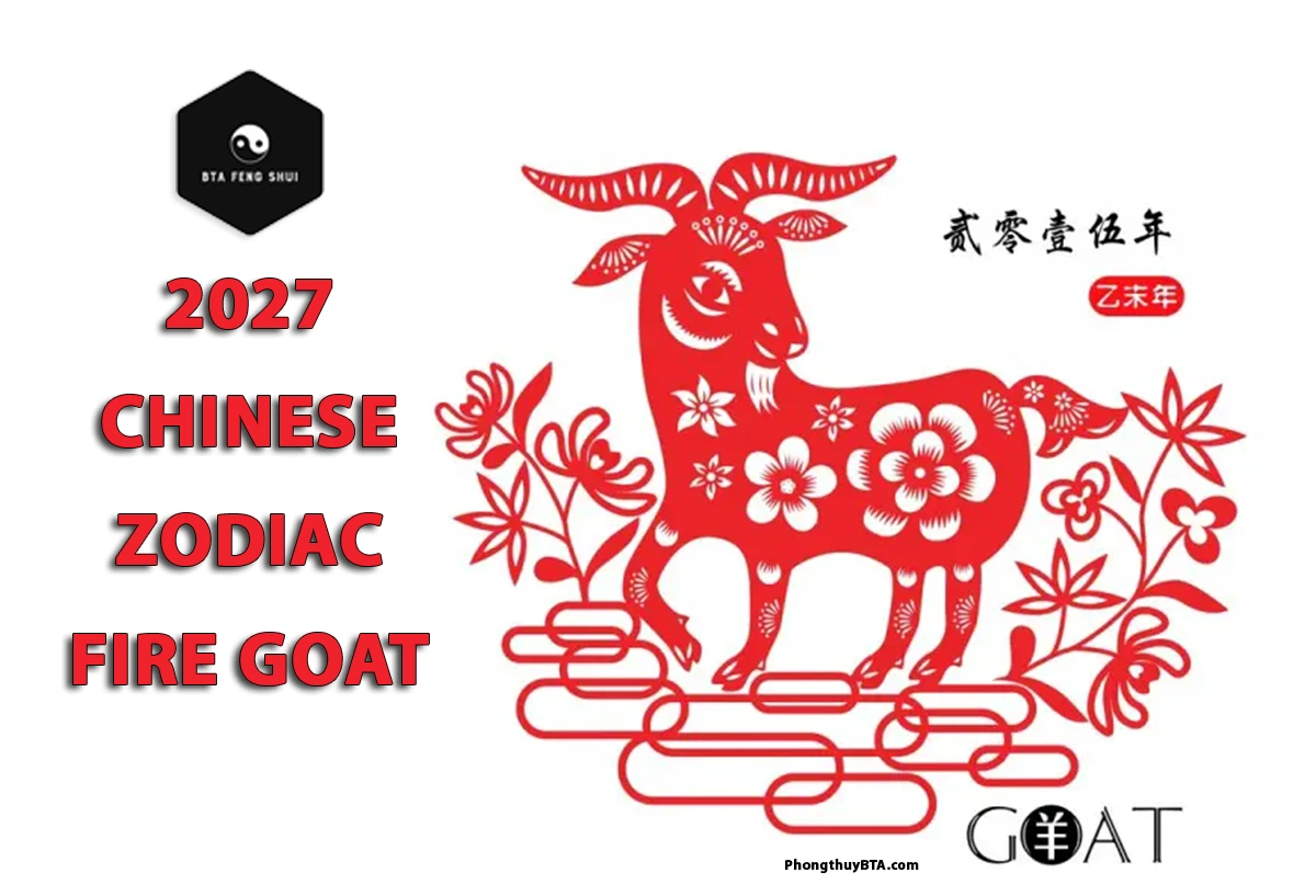 2027 Chinese Zodiac - Fire Goat