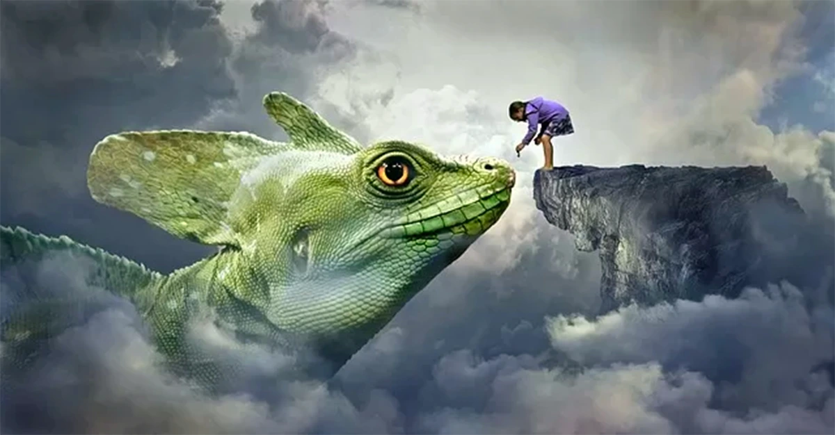 Dreaming of a Colorful Lizard