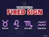 Fixed Signs in Astrology: Unveiling Their Power and Persistence fixed zodiac signs